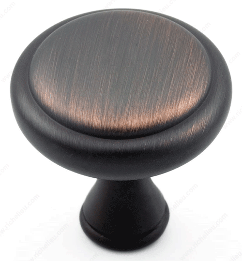 Richelieu Hardware 79032BORB - Traditional Metal Knob Brushed Oil Rubbed Bronze